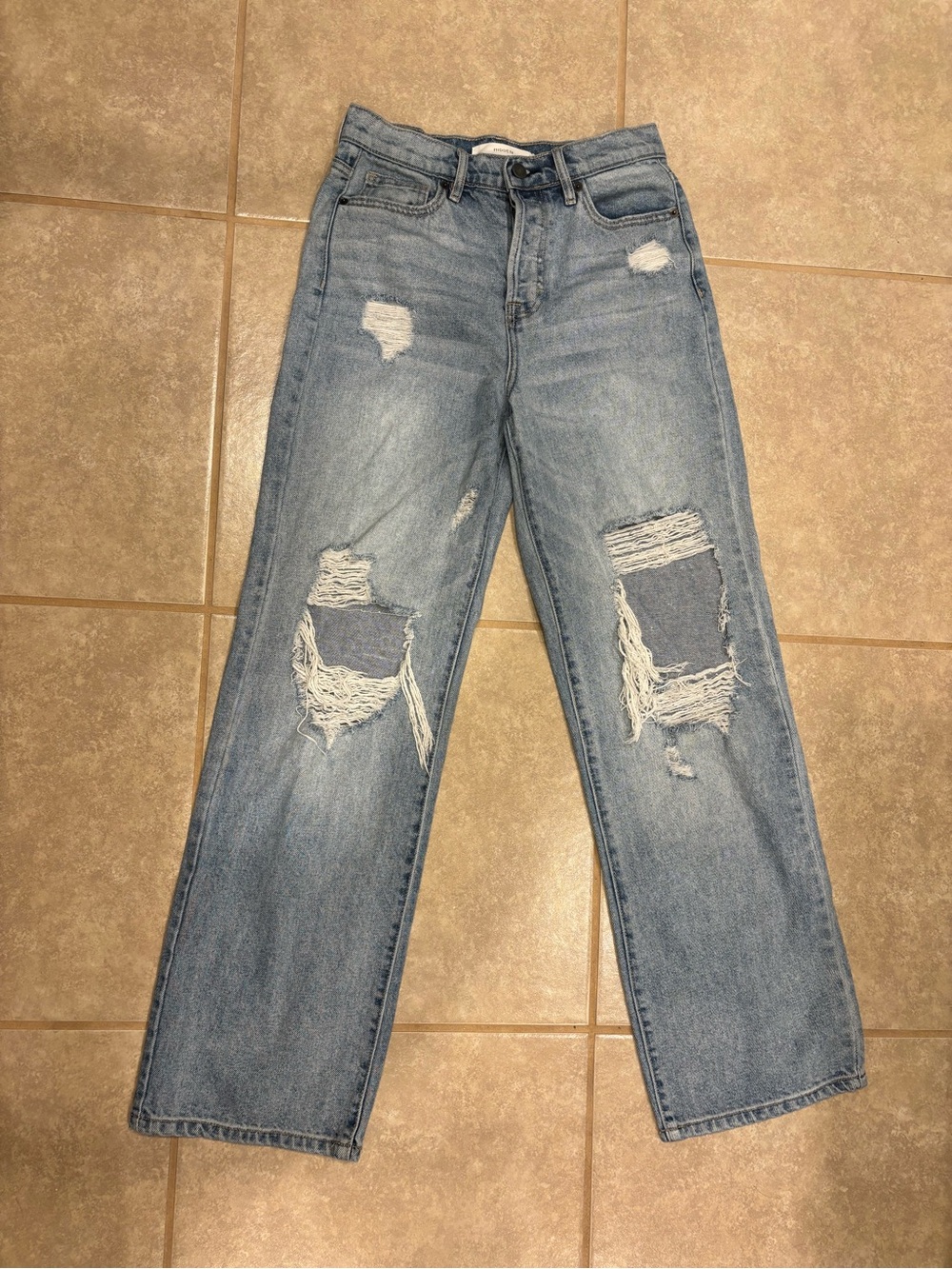 Hidden Logan Distressed Dad Jeans